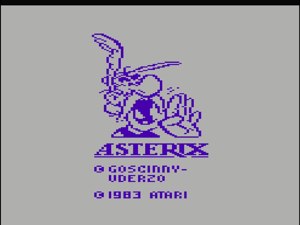 Title Screen of Asterix for Atari 2600